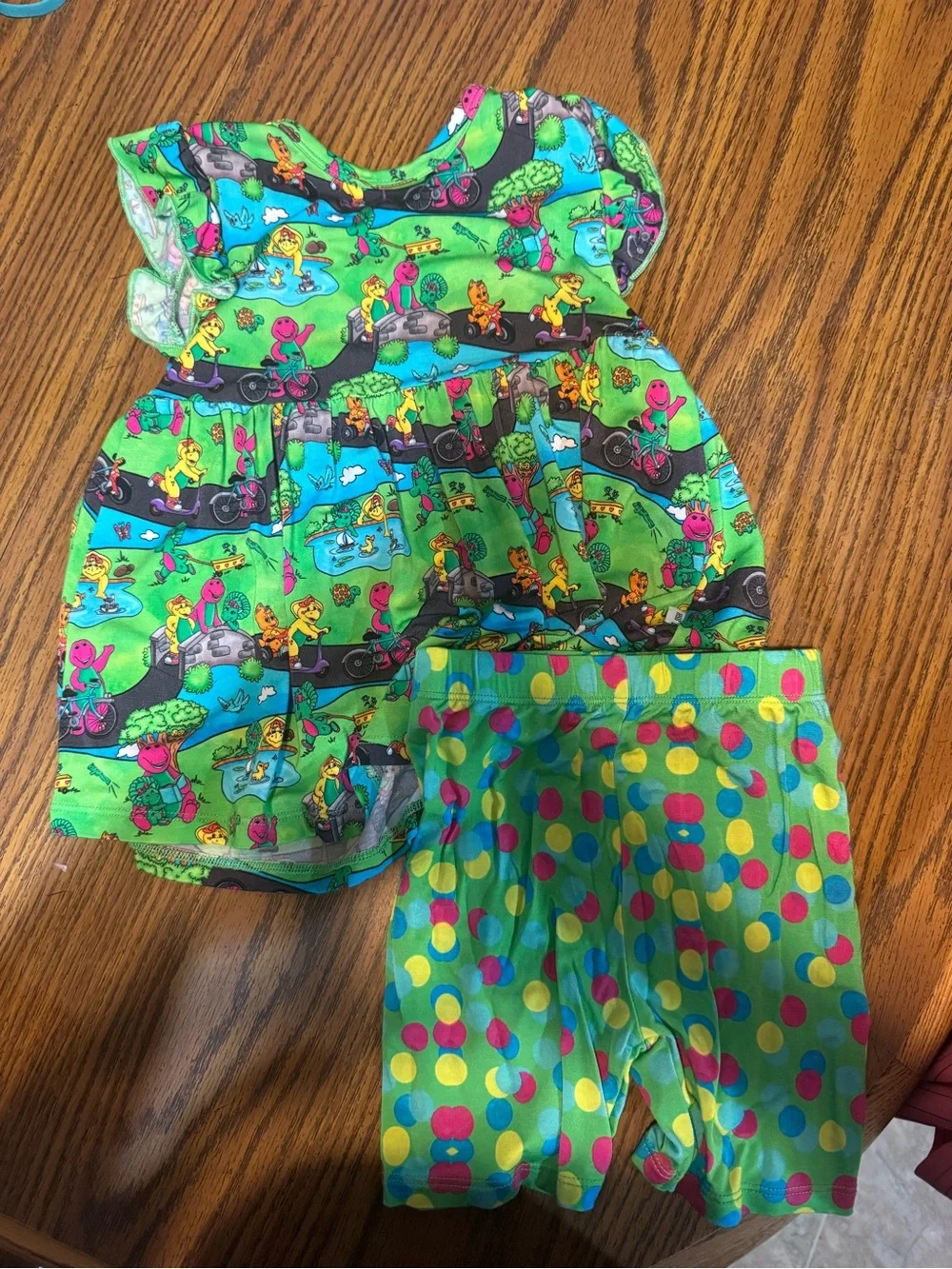 Barney High Society  bamboo peplum set